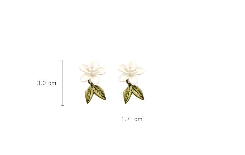 Sweet Flower Alloy Plating Women's Ear Studs 1 Pair display picture 2