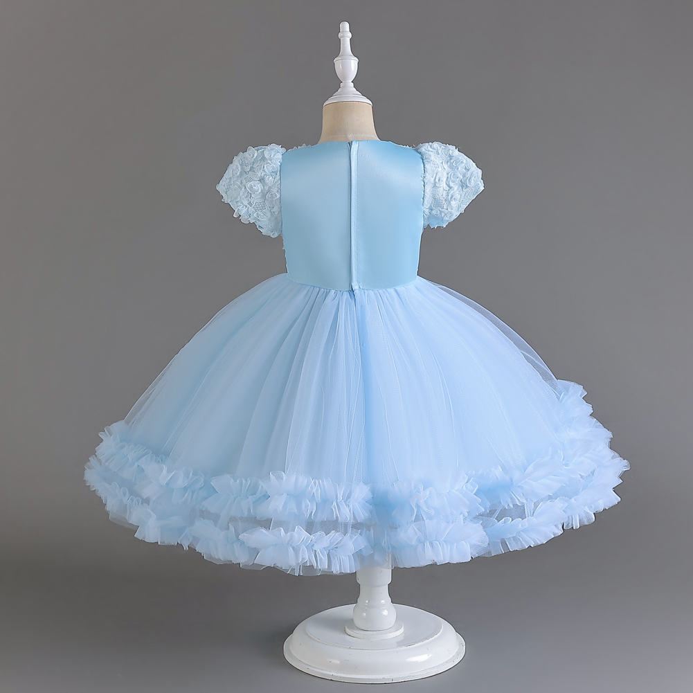 Elegante Princesa Color Sólido Poliéster Vestidos Para Niñas display picture 8