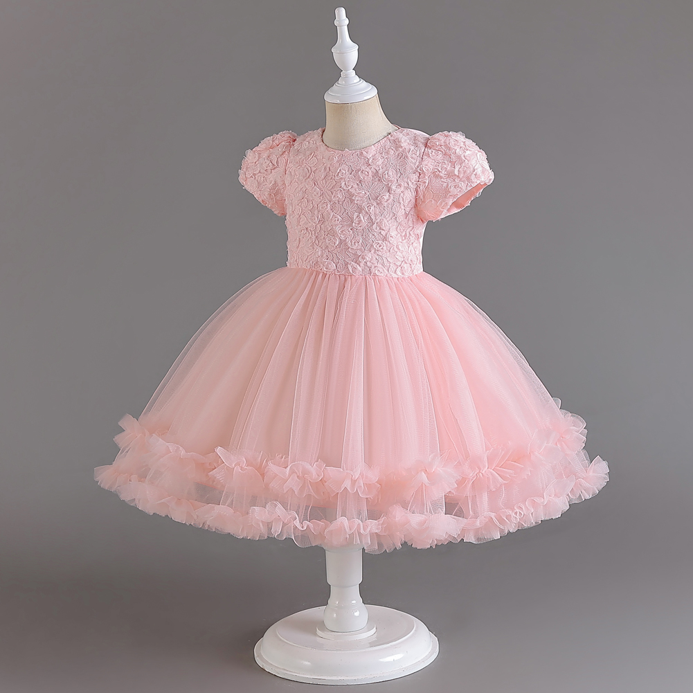 Elegante Princesa Color Sólido Poliéster Vestidos Para Niñas display picture 2