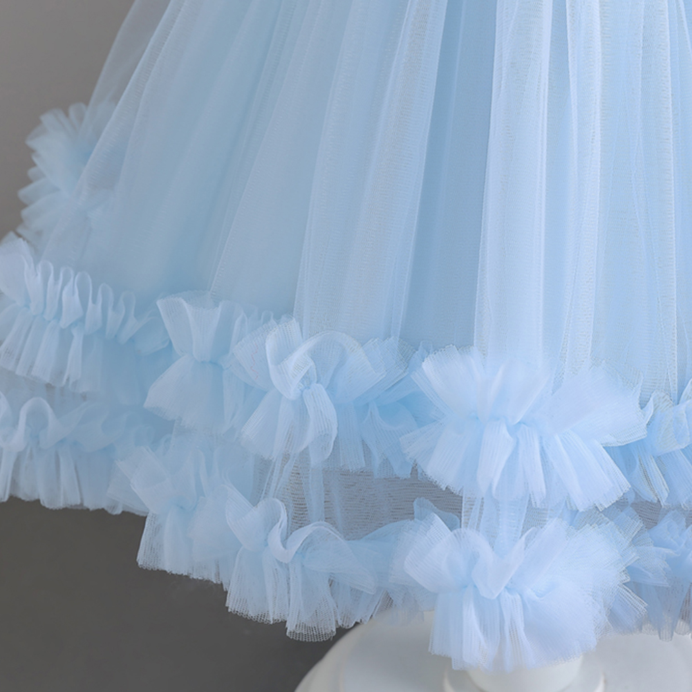 Elegant Princess Solid Color Polyester Girls Dresses display picture 12