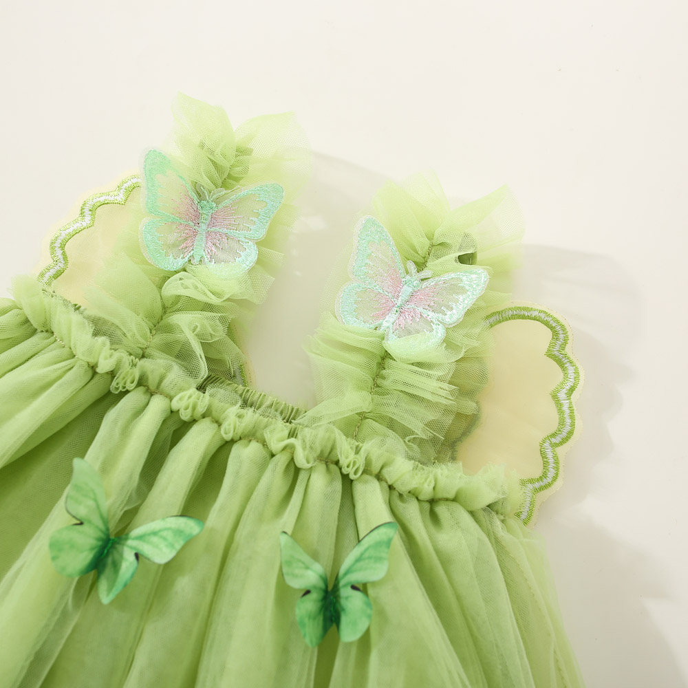 Princess Pastoral Butterfly Cotton Girls Dresses display picture 6