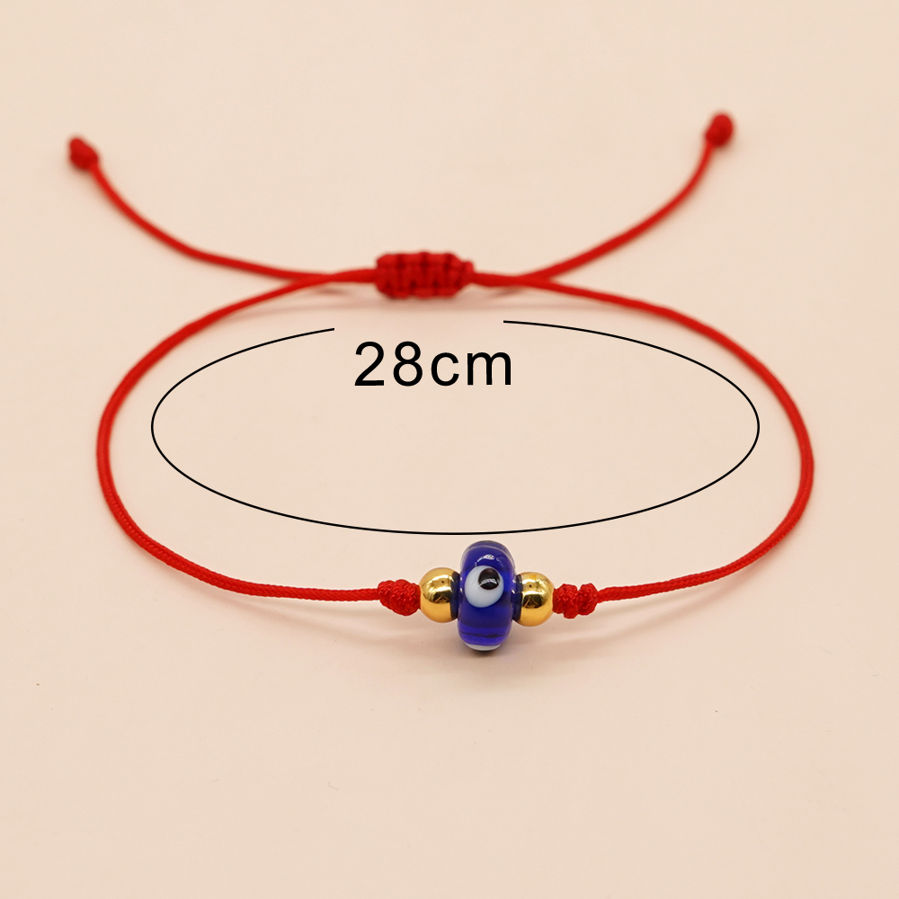 Décontractée Style Ethnique Œil Verre Corde Perlé Tresser Femmes Bracelets display picture 16