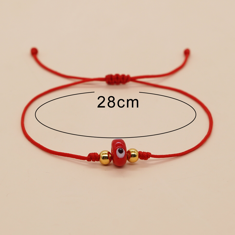 Casual Estilo Étnico Ojo Vidrio Soga Con Cuentas Trenza Mujeres Pulsera display picture 20