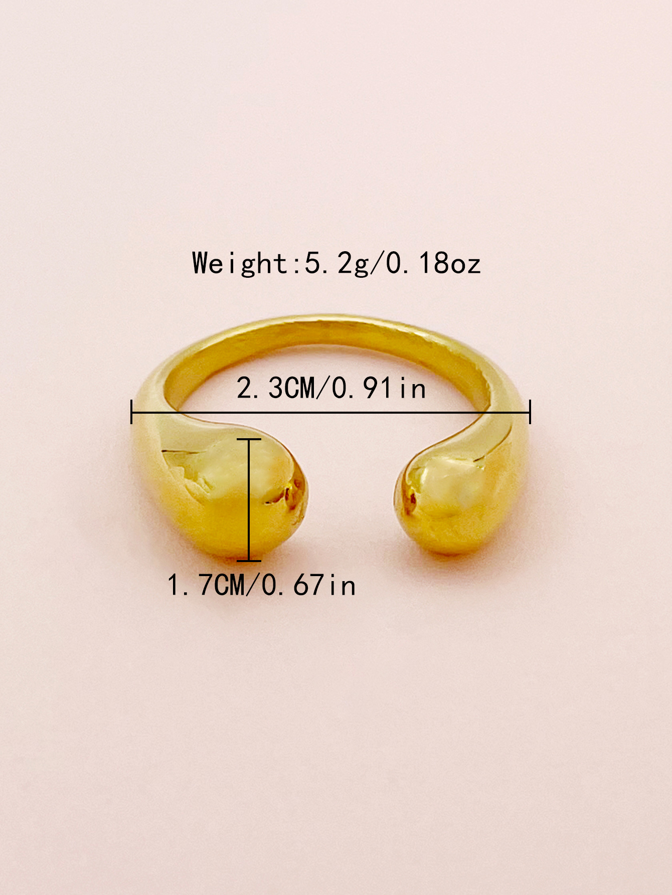 304 Stainless Steel 14K Gold Plated Casual Simple Style Polishing Plating Solid Color Rings display picture 3