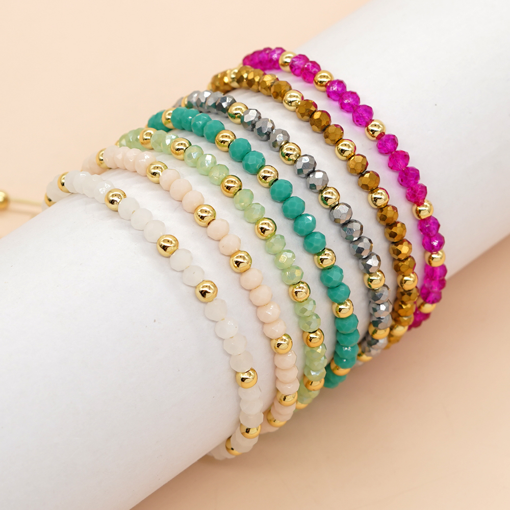 Classic Style Color Block Artificial Crystal Copper Wholesale Bracelets display picture 18