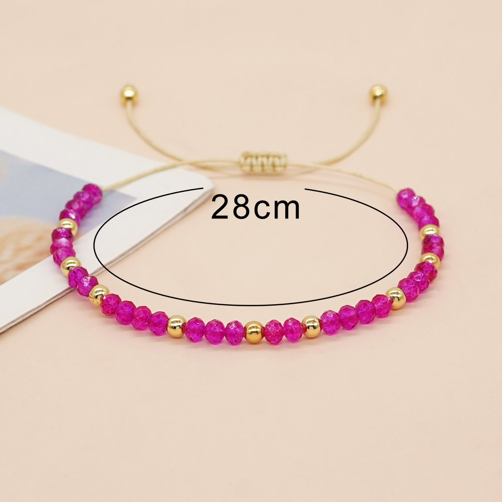 Classic Style Color Block Artificial Crystal Copper Wholesale Bracelets display picture 7