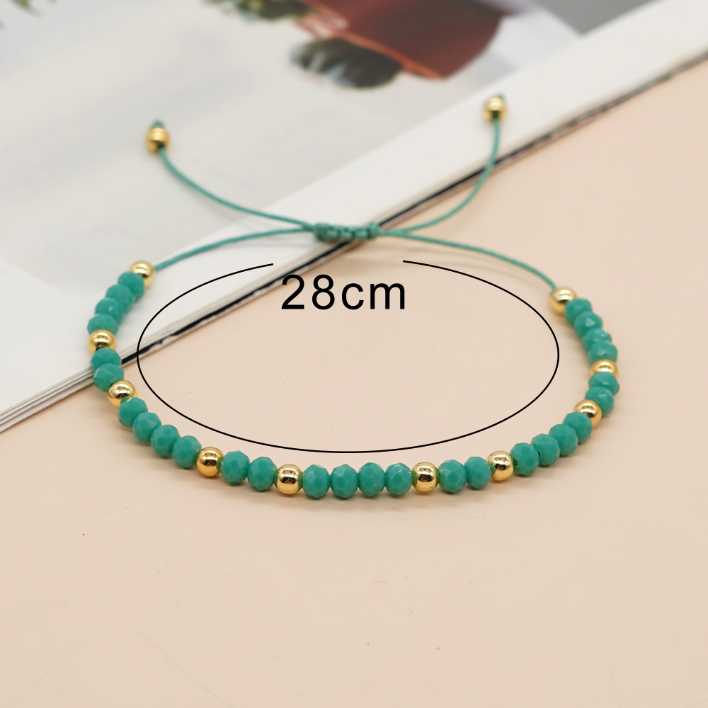 Classic Style Color Block Artificial Crystal Copper Wholesale Bracelets display picture 6