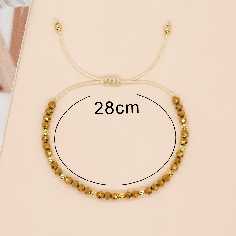 Classic Style Color Block Artificial Crystal Copper Wholesale Bracelets display picture 11