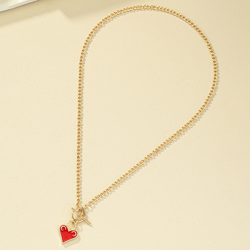 Modern Style Heart Shape Alloy Plating Women's Pendant Necklace display picture 3
