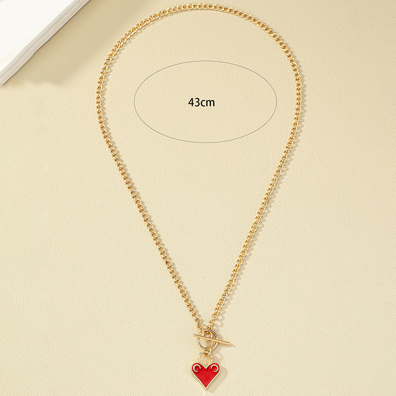 Modern Style Heart Shape Alloy Plating Women's Pendant Necklace display picture 5