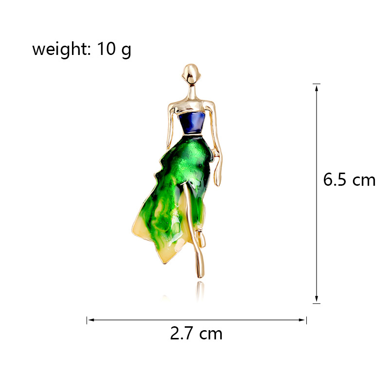 Basic Classic Style Artistic Human Alloy Enamel Women's Brooches display picture 1