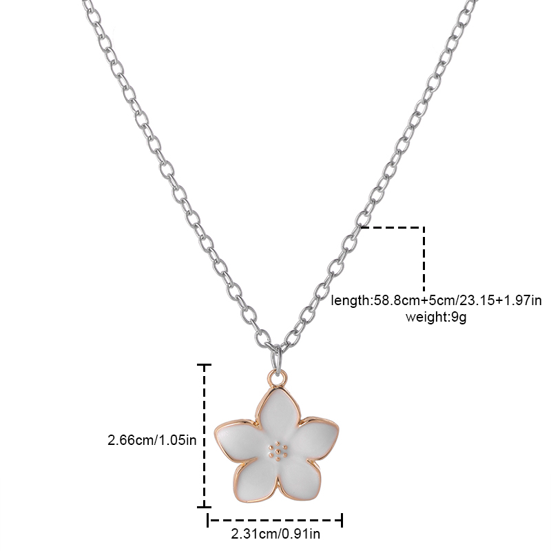 Sweet Flower Alloy Women's Pendant Necklace display picture 1