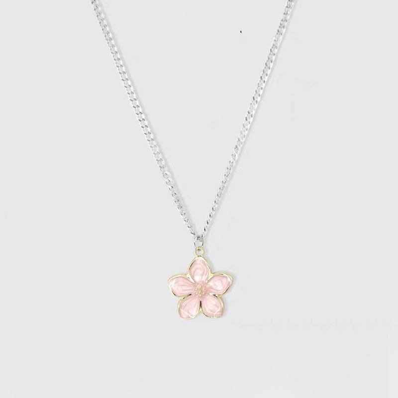 Sweet Flower Alloy Women's Pendant Necklace display picture 3