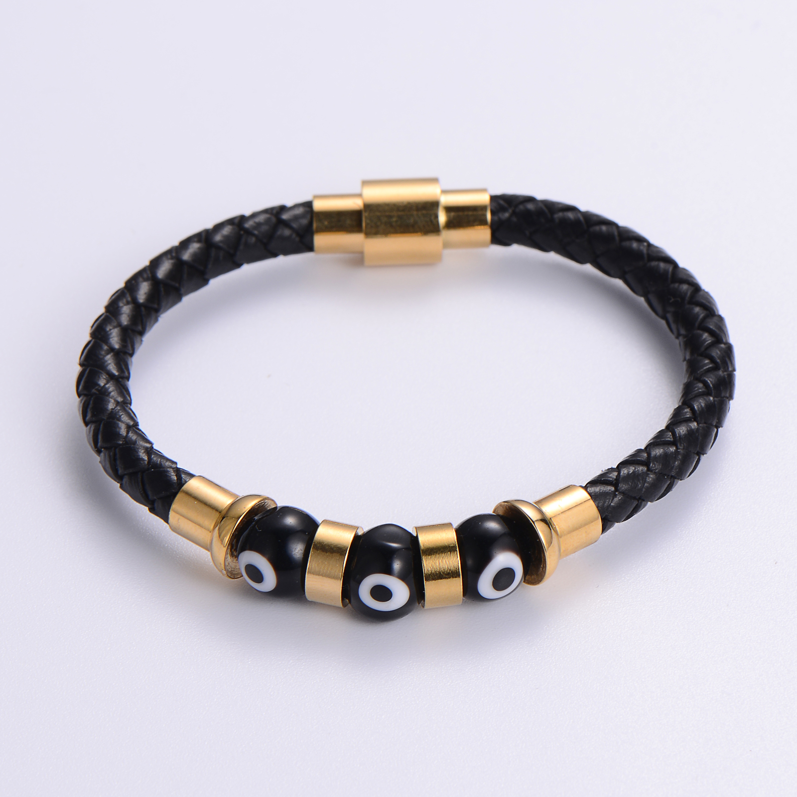 Vêtement De Rue Œil Acier Inoxydable 304 Plaqué Or 18K Pas D'Incrustation Bracelets En Masse display picture 5