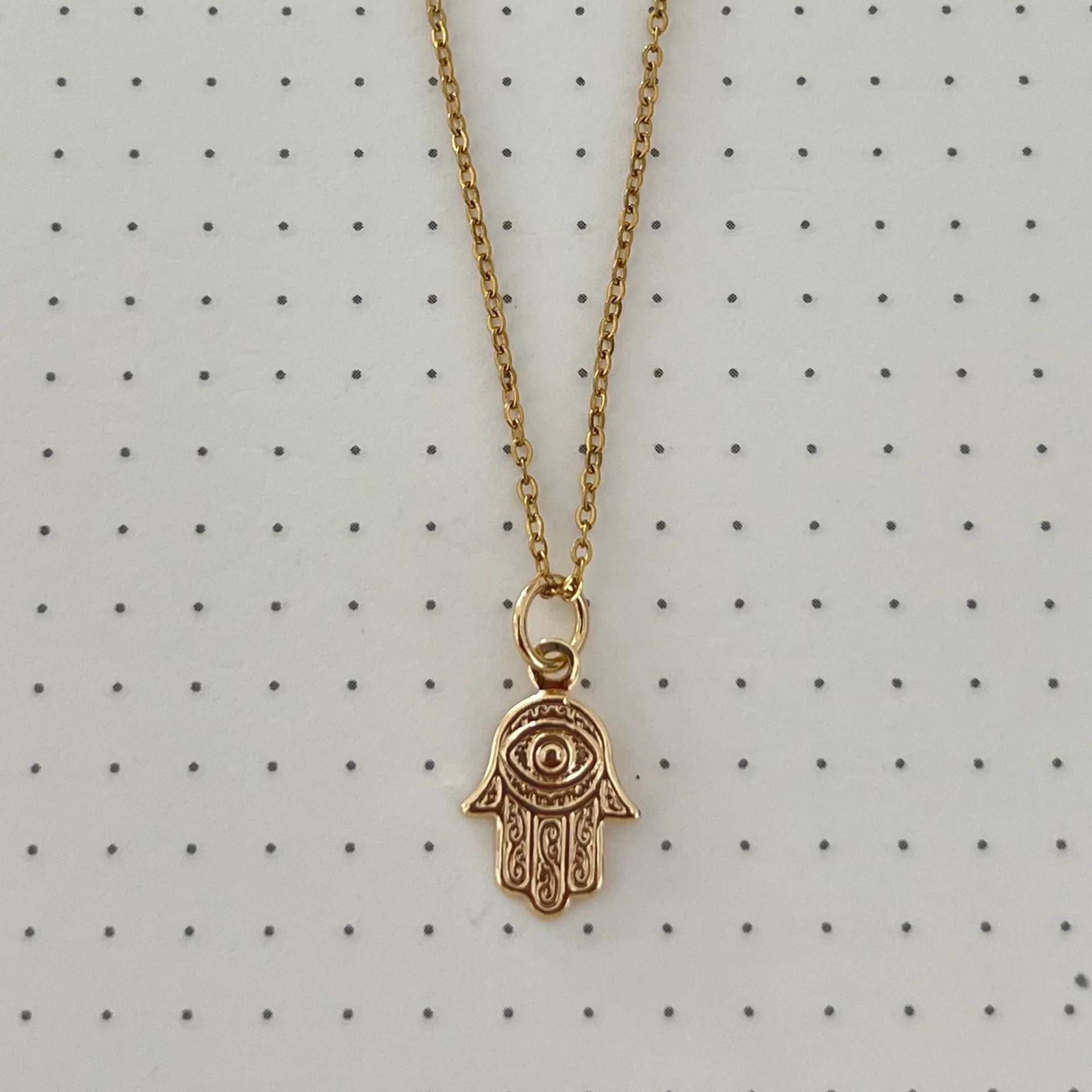 Glam Retro Sun Palm Heart Shape Copper 18k Gold Plated Zircon Pendant Necklace In Bulk display picture 5