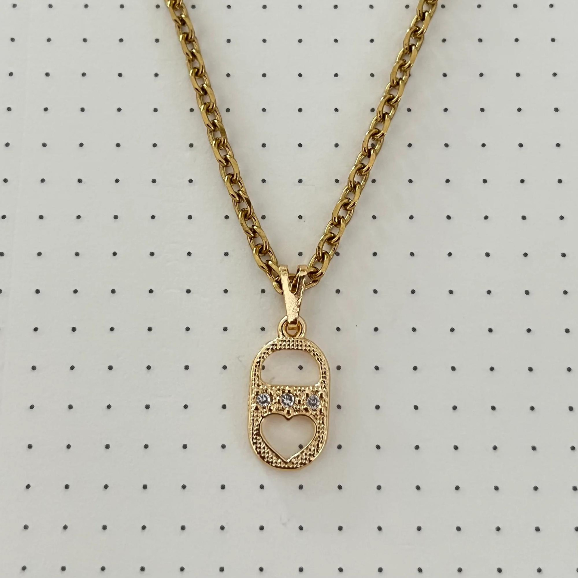 Glam Retro Sun Palm Heart Shape Copper 18k Gold Plated Zircon Pendant Necklace In Bulk display picture 7