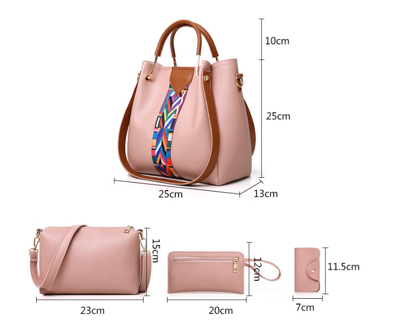 Women's Medium All Seasons Pu Leather Fashion Bag Sets display picture 2