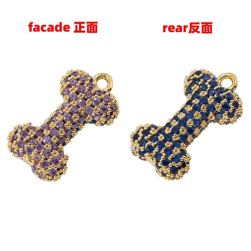 Streetwear Heart Shape Unforgettable Copper Plating Inlay Zircon 18k Gold Plated Charms display picture 6