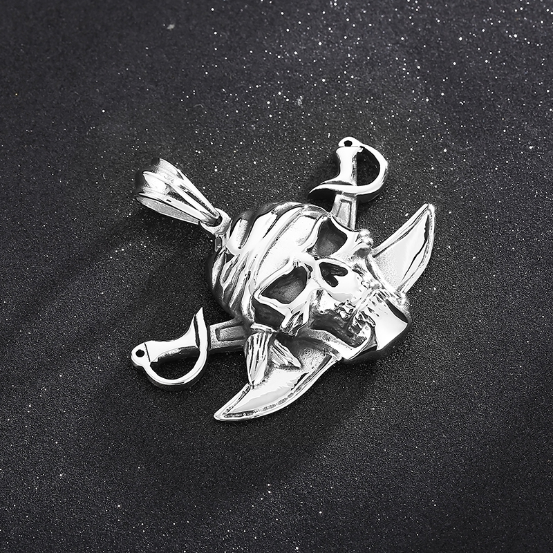 Rock Punk Skull Stainless Steel Titanium Steel Charms Jewelry Accessories display picture 1