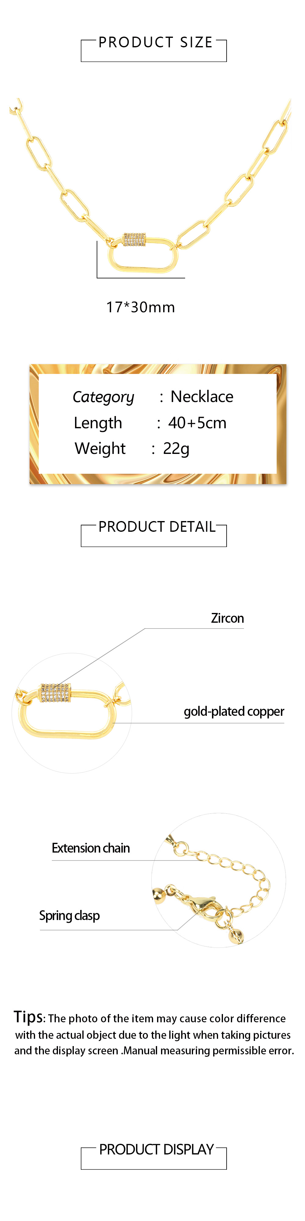 Ig Style Elegant Geometric Copper Plating Inlay Zircon 18k Gold Plated Pendant Necklace display picture 1