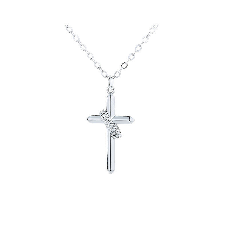 201 Stainless Steel Alloy Casual Hip-Hop Punk Cross Pendant Necklace display picture 2