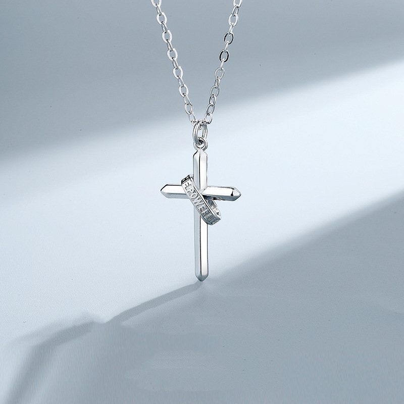 201 Stainless Steel Alloy Casual Hip-Hop Punk Cross Pendant Necklace display picture 3
