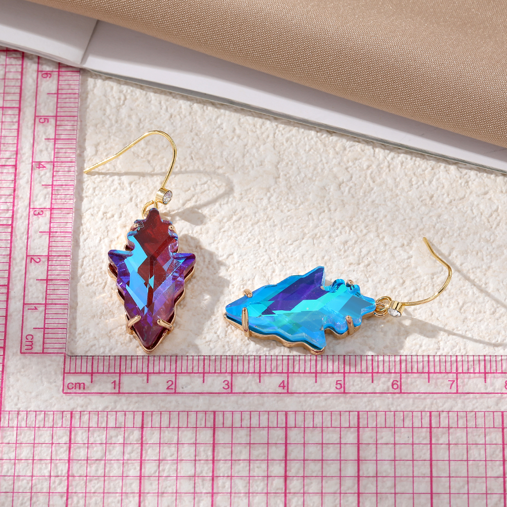 1 Pair Vintage Style Leaf Inlay Artificial Crystal Alloy Rhinestones Ear Hook display picture 4