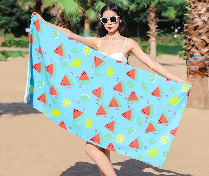 Casual Elegant Color Block Heart Shape Beach Towels display picture 2