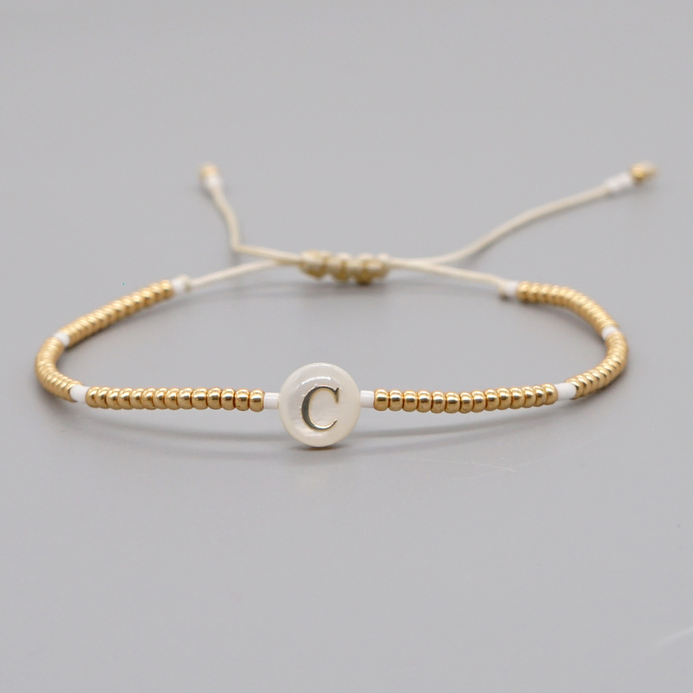 Casual Streetwear Letter Glass Rope Shell Beaded Women's Bracelets display picture 15
