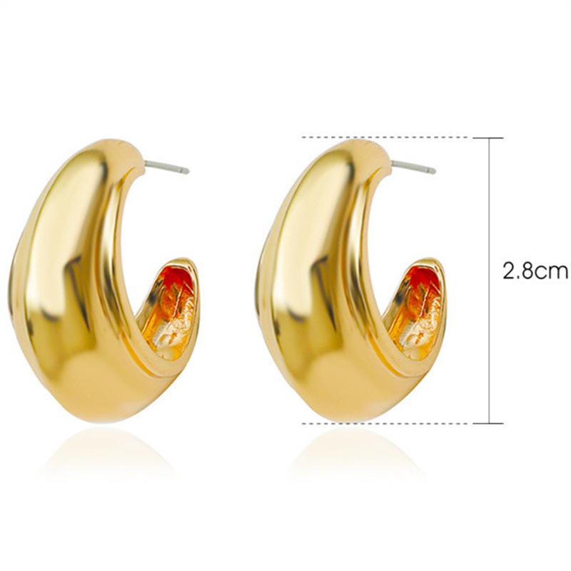 Simple Style Streetwear Solid Color Metal Copper Plating Hollow Out Inlay Zircon 18k Gold Plated Gold Plated Silver Plated Women's Earrings display picture 11
