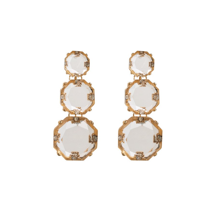 1 Pair Casual Elegant Sweet Round Plating Inlay Alloy Rhinestones Gold Plated Drop Earrings display picture 5