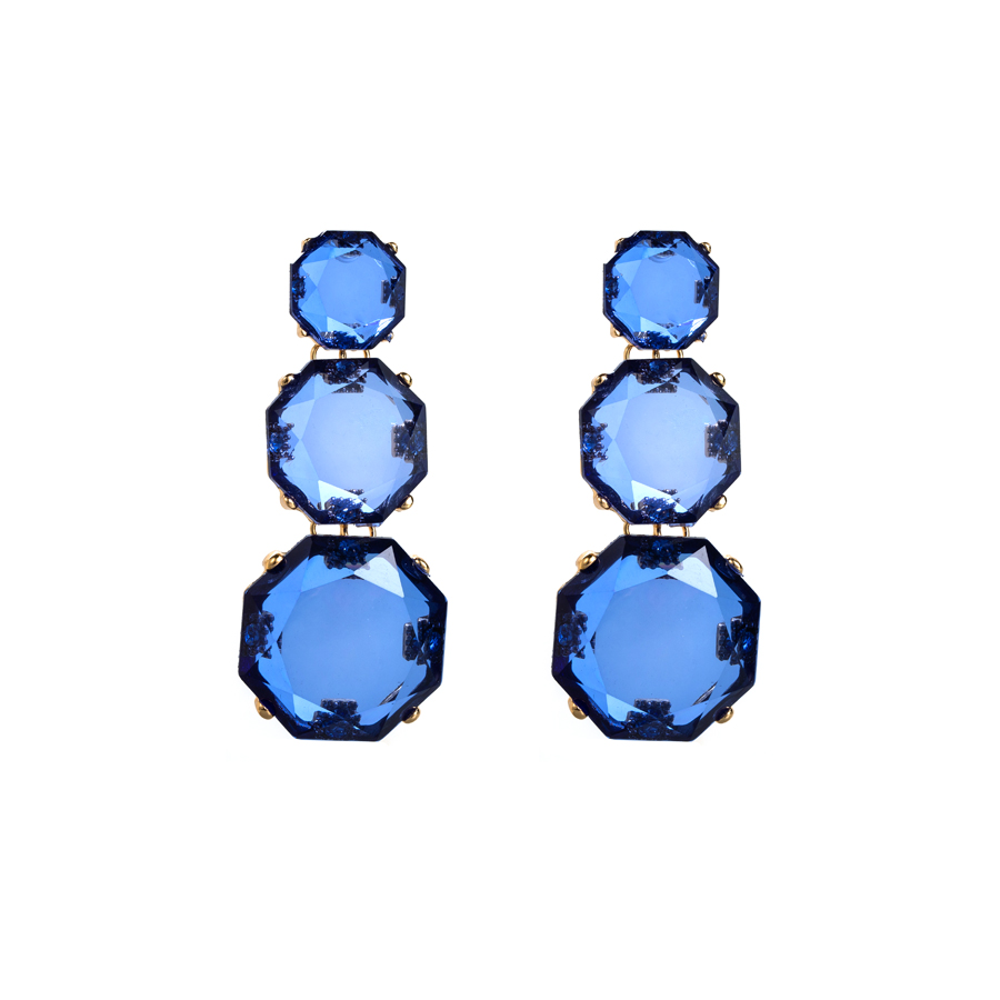 1 Pair Casual Elegant Sweet Round Plating Inlay Alloy Rhinestones Gold Plated Drop Earrings display picture 11