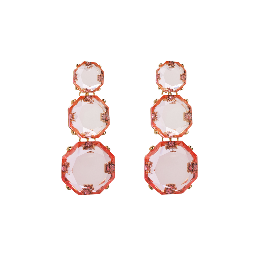 1 Pair Casual Elegant Sweet Round Plating Inlay Alloy Rhinestones Gold Plated Drop Earrings display picture 6