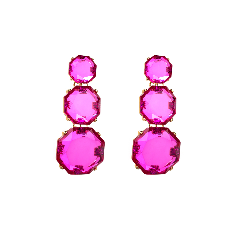 1 Pair Casual Elegant Sweet Round Plating Inlay Alloy Rhinestones Gold Plated Drop Earrings display picture 9
