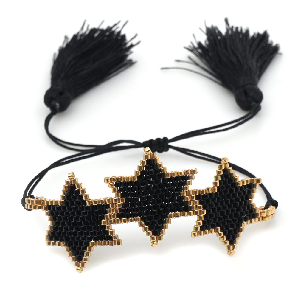 Ethnic Style Pentagram Hexagram Butterfly Glass Wholesale Bracelets display picture 2