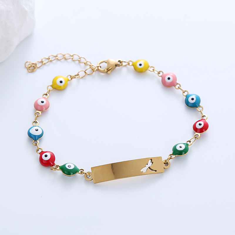 Ethnic Style Devil'S Eye 304 Stainless Steel 18K Gold Plated Bracelets In Bulk display picture 10