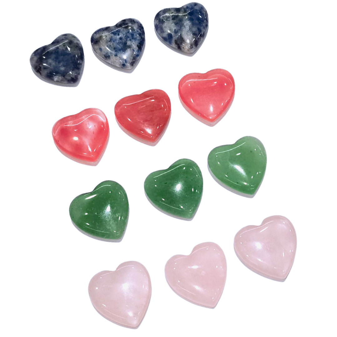 1 Piece Natural Stone Marble Stripe Heart Shape display picture 3