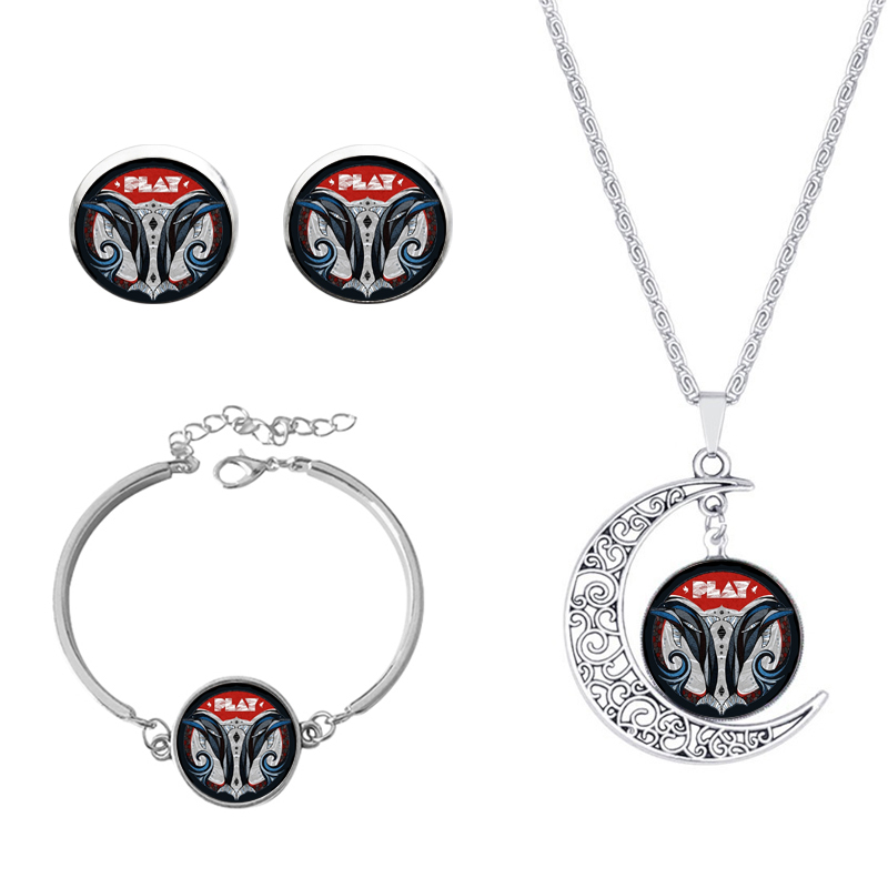 Roman Style African Style Animal Alloy Plating Inlay Glass Silver Plated Women's Jewelry Set display picture 26