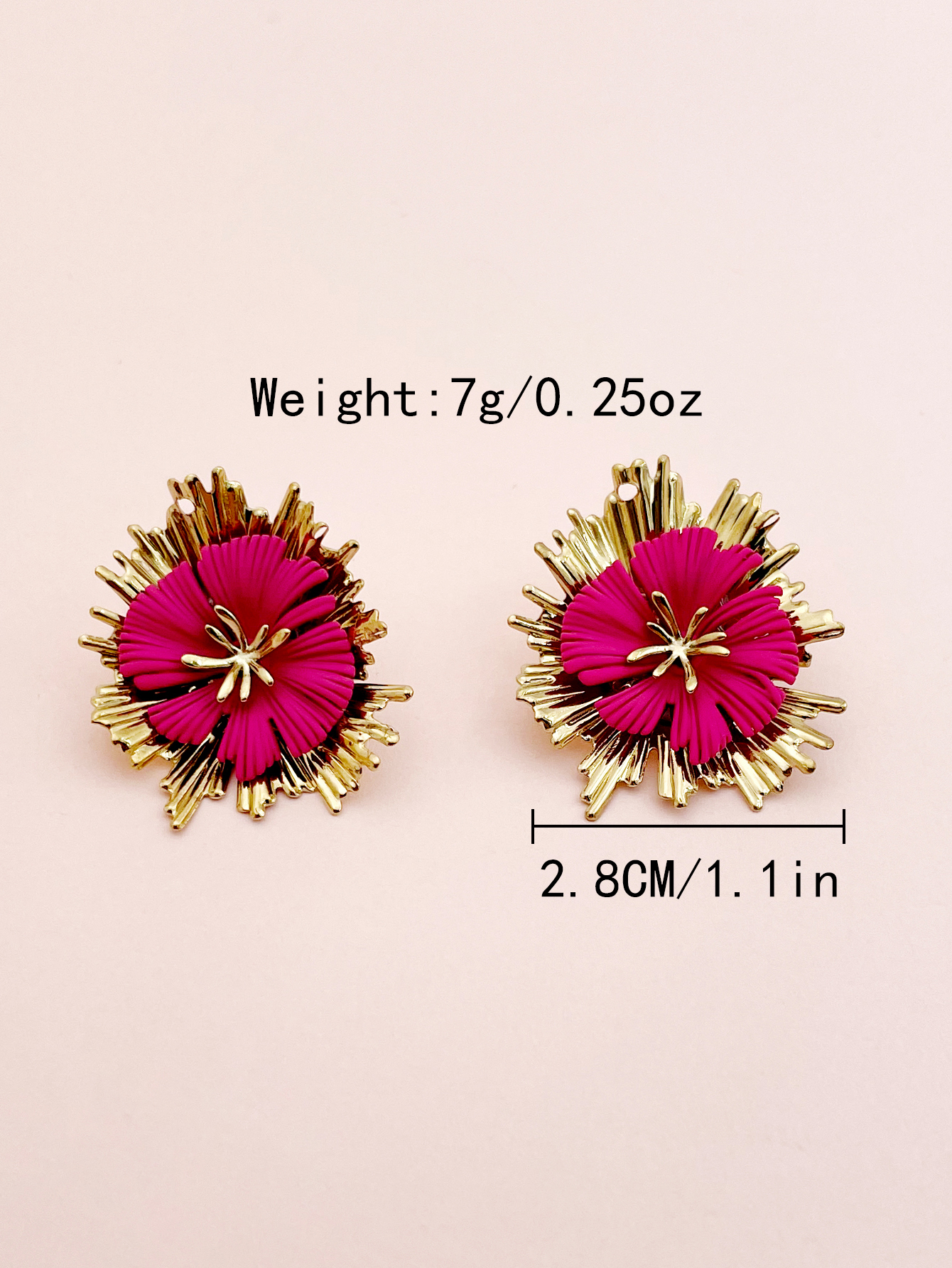 1 Paire Rétro Sucré Fleur Polissage Placage Acier Inoxydable 304 Plaqué Or 14K Boucles D'Oreilles display picture 3