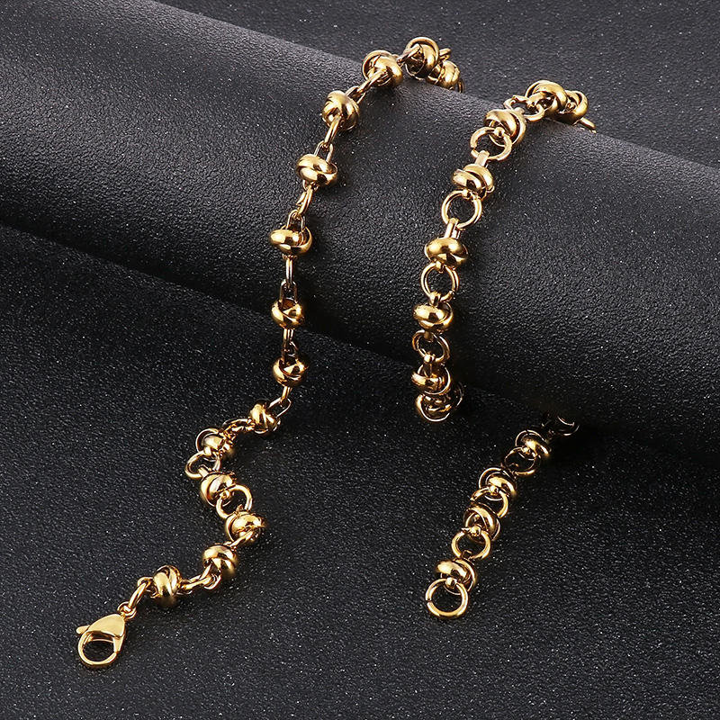 Stainless Steel 18K Gold Plated Basic Plating Solid Color Necklace display picture 8