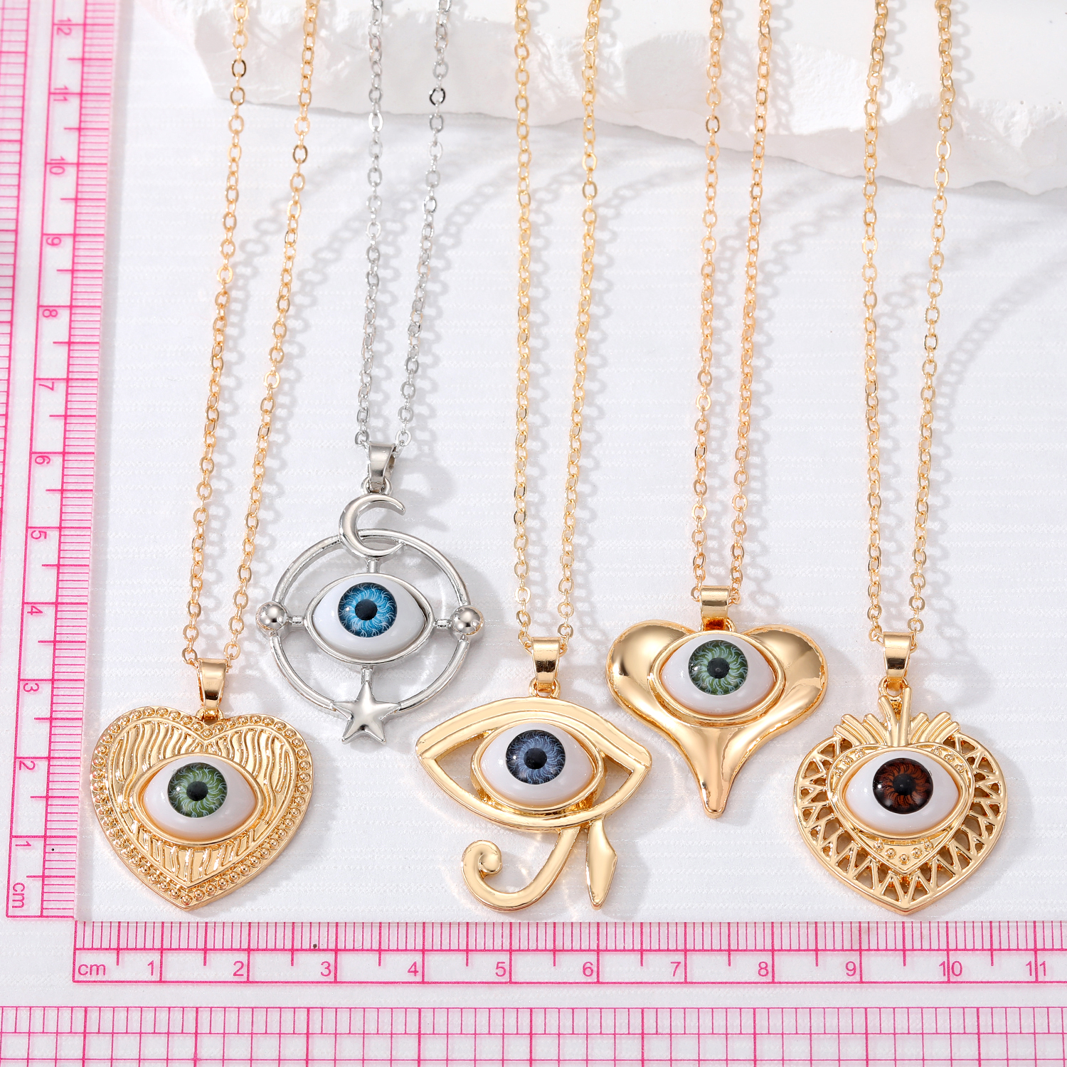 Ethnic Style Devil's Eye Alloy Plating Women's Pendant Necklace display picture 8