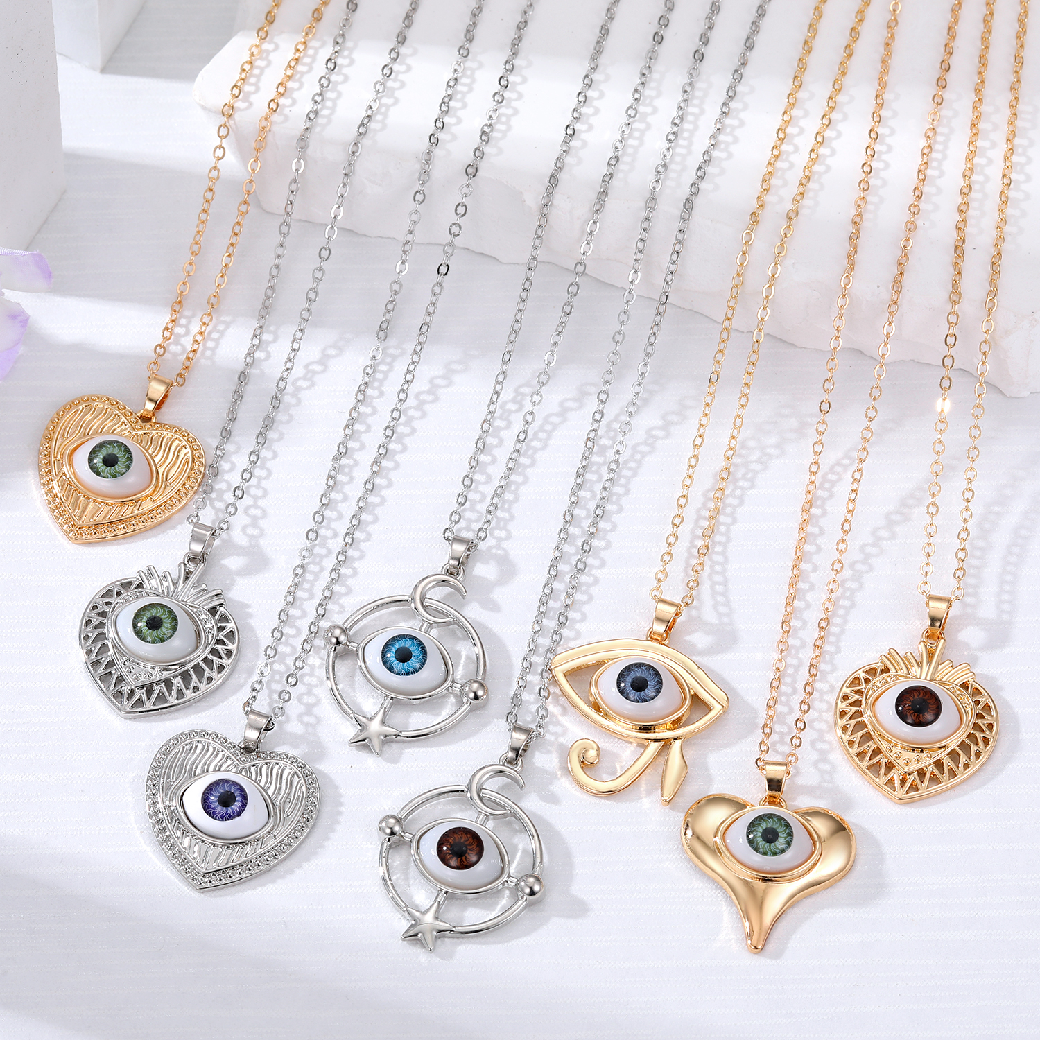 Ethnic Style Devil's Eye Alloy Plating Women's Pendant Necklace display picture 7
