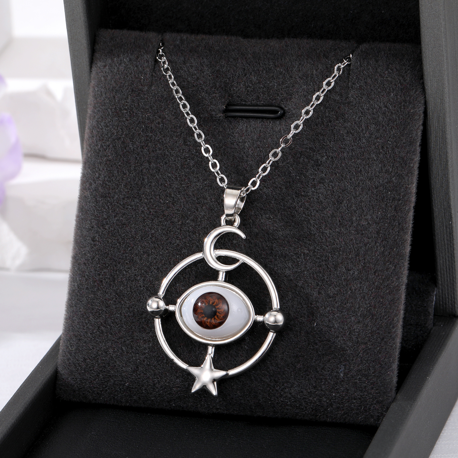 Ethnic Style Devil's Eye Alloy Plating Women's Pendant Necklace display picture 9