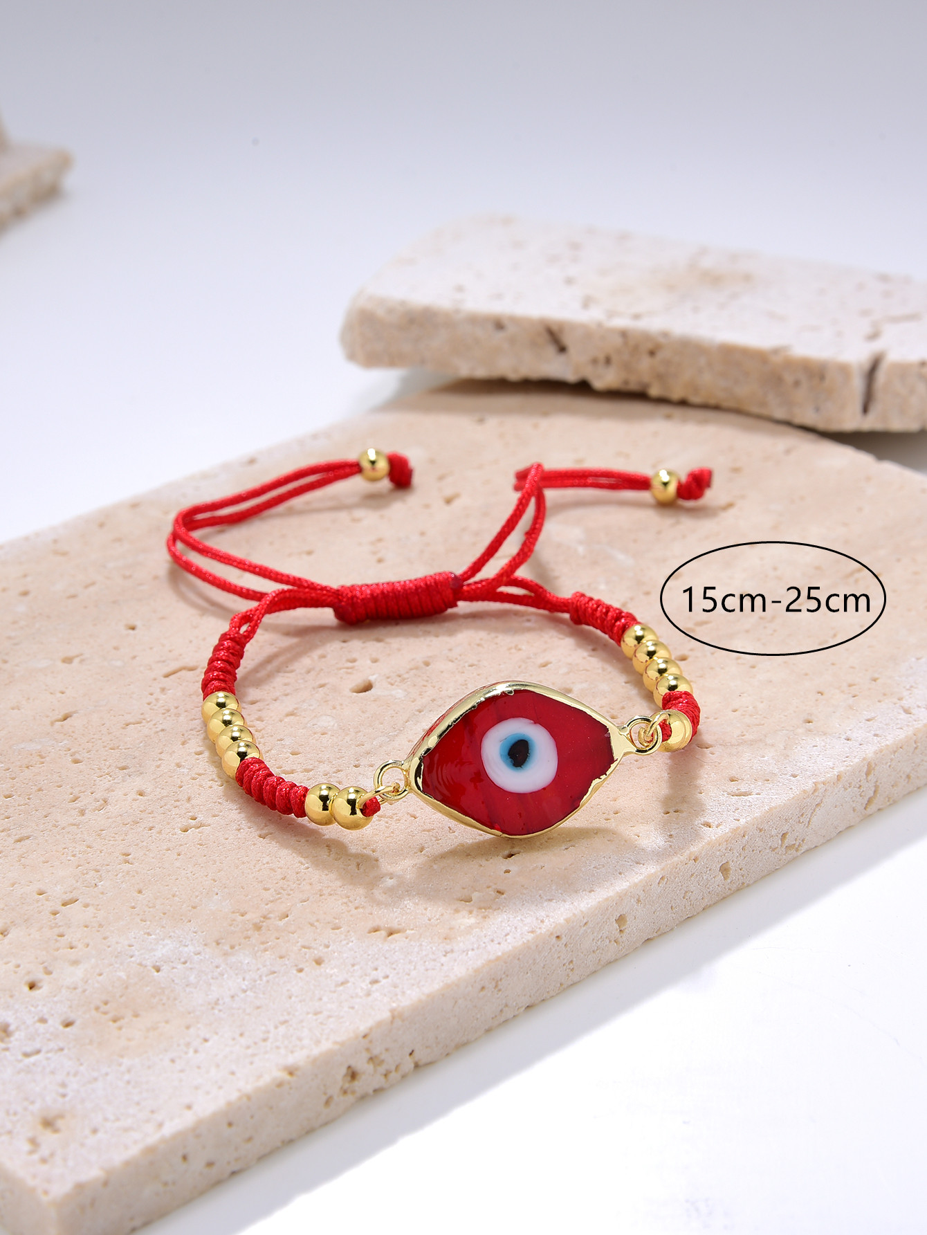 Classical Retro Simple Style Devil's Eye Oval Glass Patchwork Gold Plated Women's Bracelets display picture 1