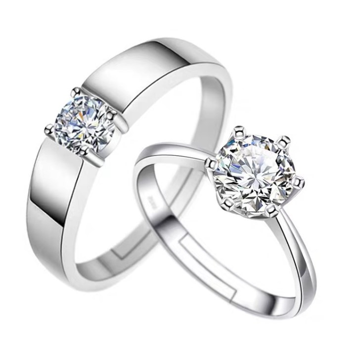 Elegant Romantisch Glänzend Geometrisch Messing Inlay Künstliche Edelsteine Offener Ring display picture 1