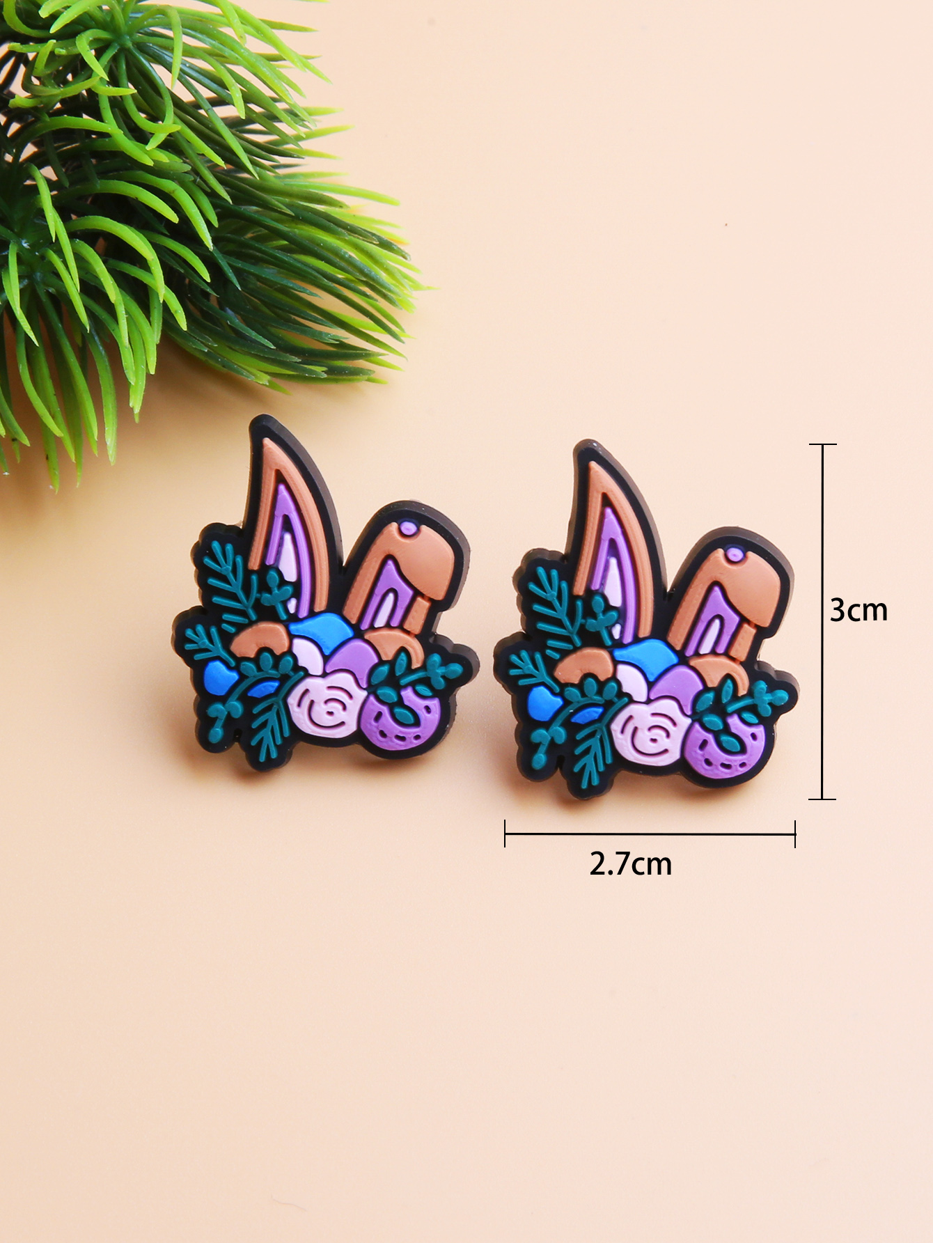 Cute Animal Synthetic Resin Plating Easter Women's Ear Studs display picture 4