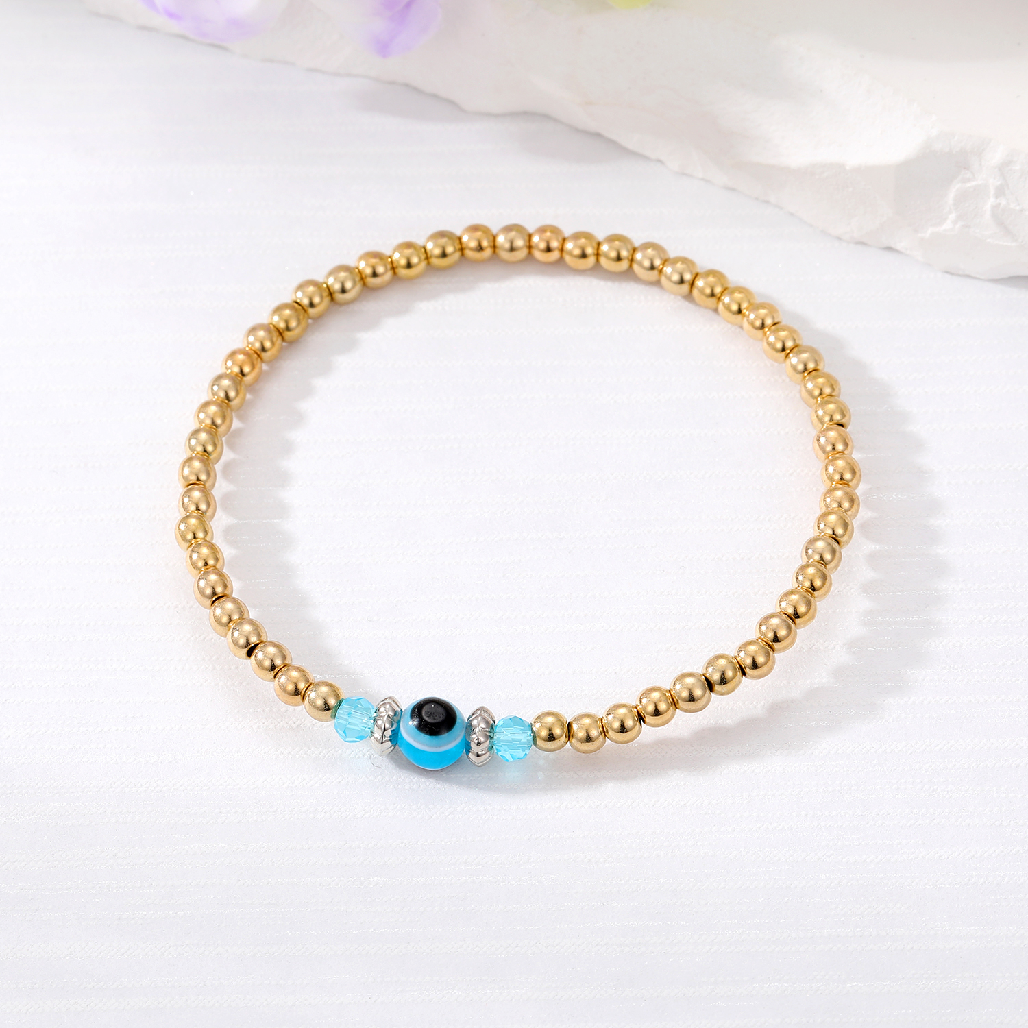 Casual Tropical Round Alloy Resin Beaded Women's Bracelets display picture 10