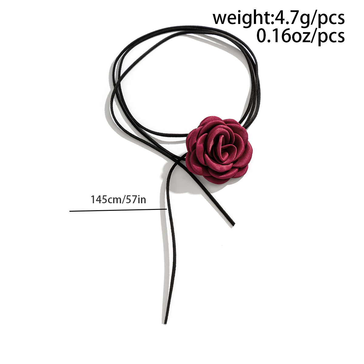 Simple Style Classic Style Commute Flower Cloth Irregular Tassel Three-dimensional Fabric Women's Choker display picture 1