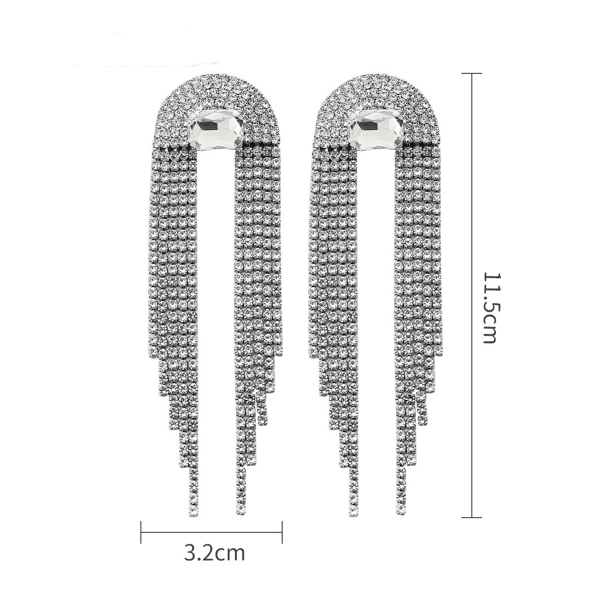 Exagéré Luxueux Brillant Gland Forme De Cœur Œil Alliage Incruster Résine Strass Femmes Boucles D'oreilles display picture 13