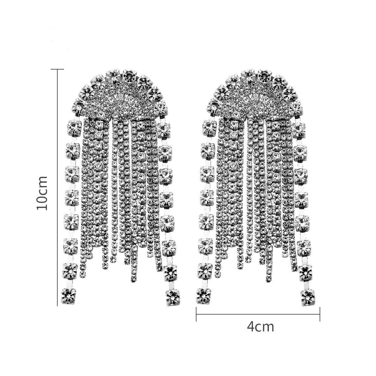 Exagéré Luxueux Brillant Gland Forme De Cœur Œil Alliage Incruster Résine Strass Femmes Boucles D'oreilles display picture 11